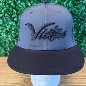 Victus Marucci Black & Gray Domehead Hat Style XXX Small / Med Flex Baseball Cap